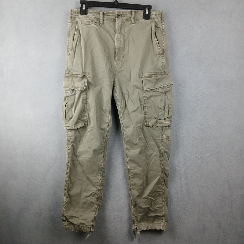American Eagle Outfitters Flex Lived In Cargo Pants Mens 29x30 Green Relaxed‎